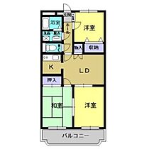 ユーミー・ベル東一宮 204 ｜ 岡山県津山市東一宮（賃貸マンション3LDK・2階・61.86㎡） その2