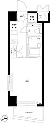 ルーブル早稲田 3階1Kの間取り