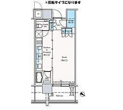 ザ六本木東京クラブレジデンス 1Kの間取図画像