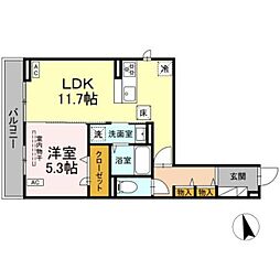 間取図画像 1LDK