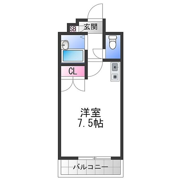 SENTIA八戸ノ里 ｜大阪府東大阪市中小阪３丁目(賃貸アパート1R・2階・21.00㎡)の写真 その2