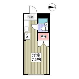 ハイツ谷野 ワンルームの間取図画像