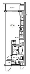LEAFCOURTPLUS ワンルームの間取図画像