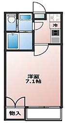 Fusion練馬桜台 2階1Kの間取り