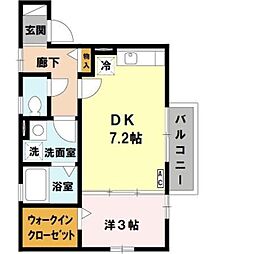 阪急千里線 吹田駅 徒歩4分の賃貸アパート 2階1DKの間取り