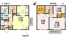 レセンテ 3LDKの間取図画像