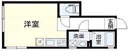 BS二葉レジデンスB ワンルームの間取図画像