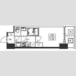 S-RESIDENCE堺湊駅前azure 14階1Kの間取り