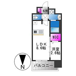 ファステート東大阪アダマス 1LDKの間取図画像