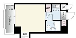 キャッスルマンション坂戸 1Kの間取図画像