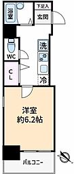 ヴェルステージ神田 1Kの間取図画像