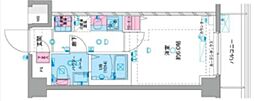 ジェノヴィアお花茶屋2スカイガーデン 1Kの間取図画像