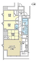 ワールドシティタワーズアクアタワーA1棟 3LDKの間取図画像