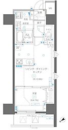 アルファレジデンシア南千住 1LDKの間取図画像