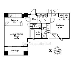 間取図画像 1LDK