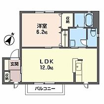 リーガルコートＡ 201 ｜ 秋田県秋田市土崎港東３丁目2-5-1（賃貸アパート1LDK・2階・42.00㎡） その2