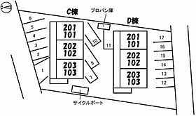 ヴィラ旭川　Ｃ棟 C0102 ｜ 岡山県岡山市中区竹田49-1（賃貸アパート1LDK・1階・35.00㎡） その11