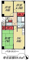 千葉県市川市富浜２丁目（賃貸マンション3DK・4階・59.80㎡） その2