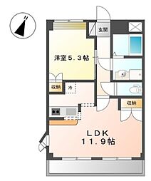 グランチェスタ2 1LDKの間取図画像