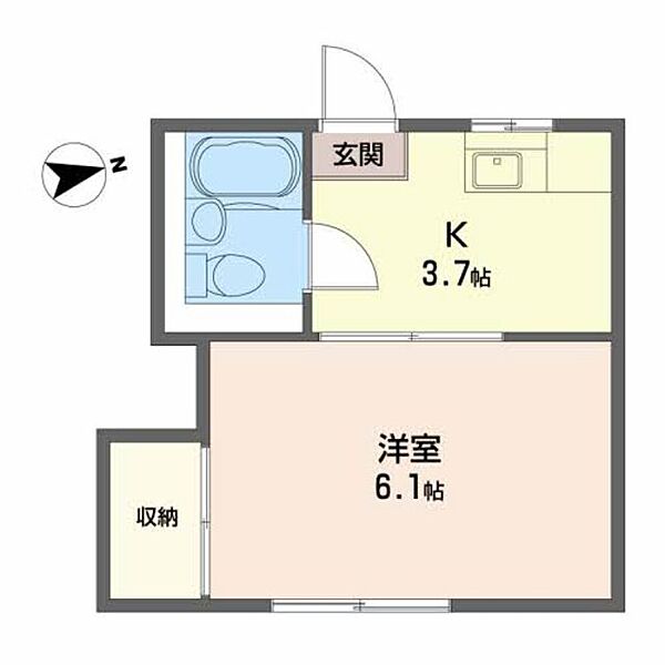 ローズフラット 203｜宮城県仙台市青葉区堤町３丁目(賃貸アパート1K・2階・21.00㎡)の写真 その2