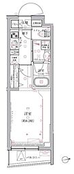 クレイシア祐天寺 1Kの間取図画像