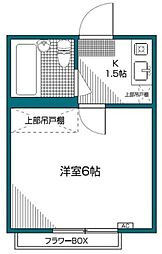 ピア下北沢 1Kの間取図画像