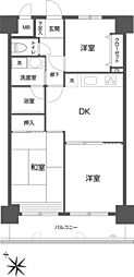 グリーンフィールド大山 3DKの間取図画像