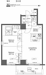 PRIMEURBAN亀有 2LDKの間取図画像