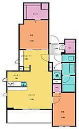 ソレーユみなとみらい 2LDKの間取図画像