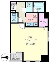 コートハウス秋葉原 4階1Kの間取り
