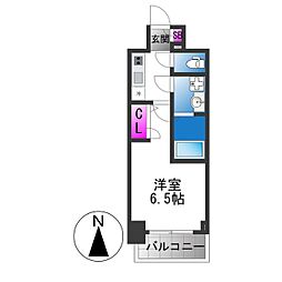 大阪市生野区巽西4丁目マンション 1Kの間取図画像