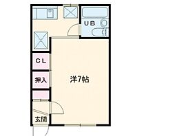 コスモス・ハウス 1Kの間取図画像