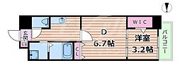 メイクス大阪鶴見 1DKの間取図画像