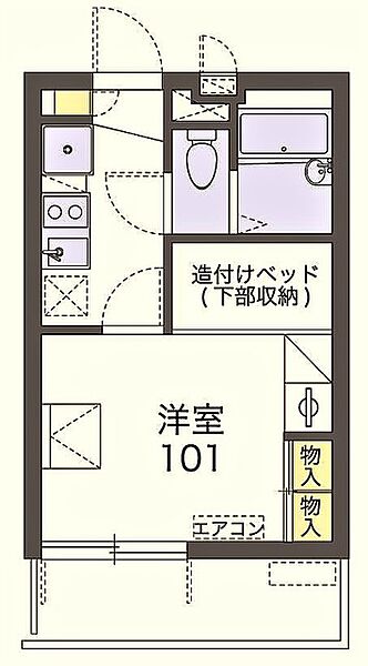 レオパレスステラII(38681) 302｜東京都稲城市東長沼(賃貸マンション1K・3階・19.87㎡)の写真 その2