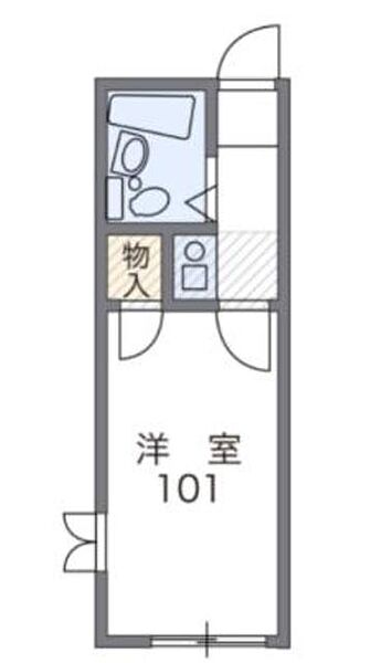 レオパレスフォンテーヌ(1871) 106｜神奈川県相模原市中央区高根２丁目(賃貸アパート1K・1階・15.75㎡)の写真 その2