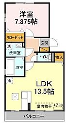 間取図画像 1LDK