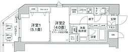ティモーネ グランデ町屋 4階2Kの間取り