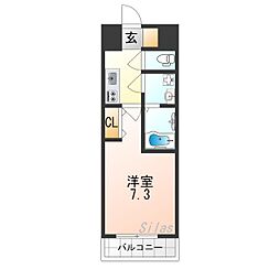 Osaka Metro長堀鶴見緑地線 今福鶴見駅 徒歩11分の賃貸マンション 10階1Kの間取り