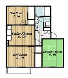ハイツ清水谷A 3DKの間取図画像