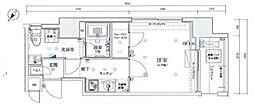 DUARES麹町onyx 1Kの間取図画像