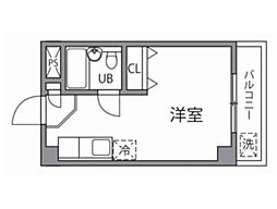 ペアメゾンアルファー ワンルームの間取図画像
