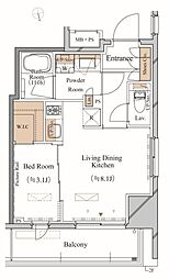 台東区東上野3丁目マンション 1LDKの間取図画像