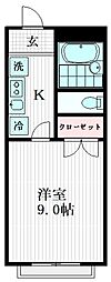 間取図画像 1K