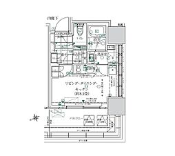 JR山手線 浜松町駅 徒歩11分の賃貸マンション 3階ワンルームの間取り