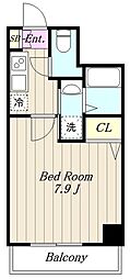 ライオンズマンション相模原第3 1Kの間取図画像