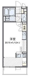 レオネクストプロムナード ワンルームの間取図画像