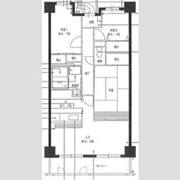 LiAnge泉大津 3LDKの間取図画像