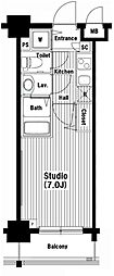 グランド・ガーラ池袋 1Kの間取図画像