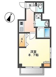 LiberYokohama 1Kの間取図画像