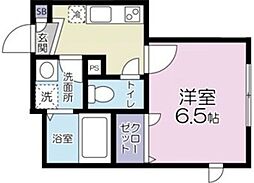 H＆Aプログレス 2階1Kの間取り